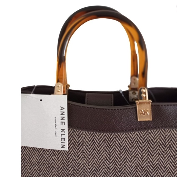 Anne Klein Espresso Vera Convertible Satchel - Picture 2 of 7